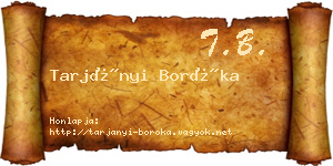 Tarjányi Boróka névjegykártya